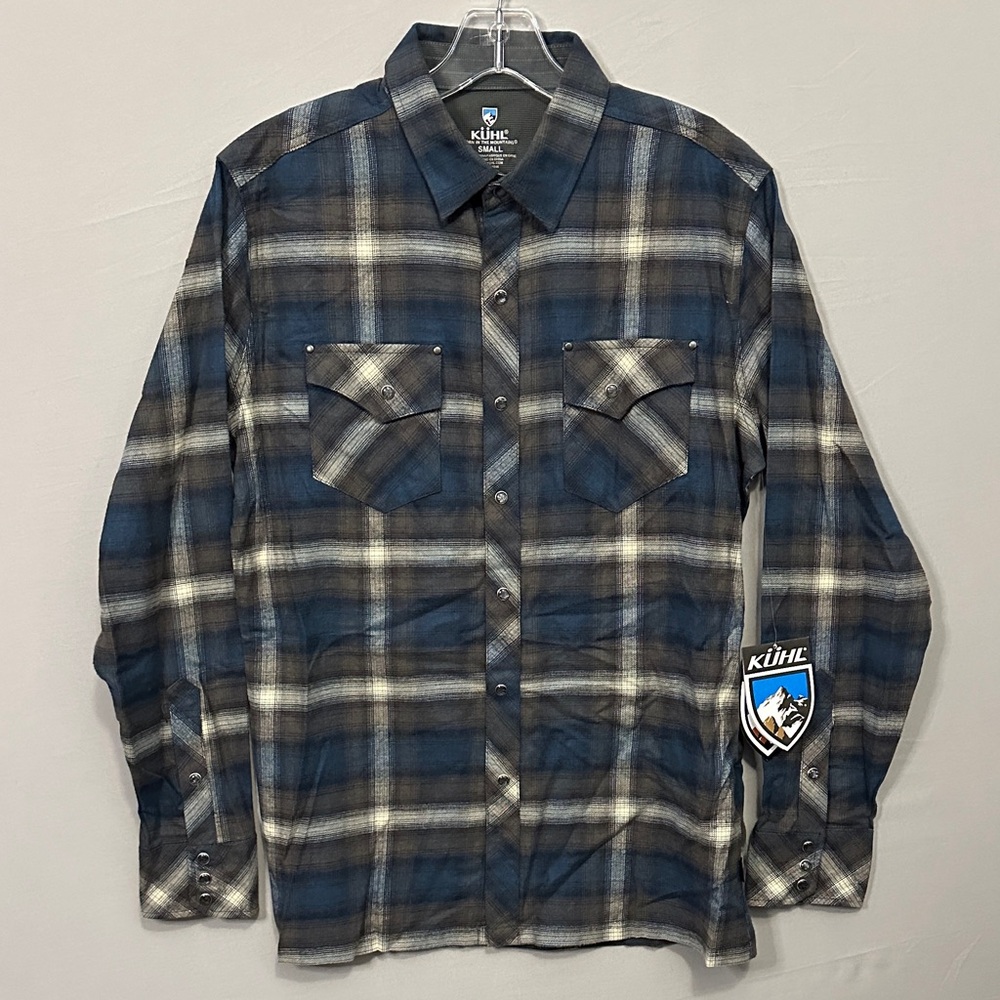 Kuhl Lowdown Men's Small Flannel Plaid Casual Shirt